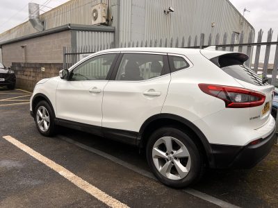 Nissan Qashqai rear door repair paint and blend